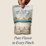 BAHA - 1 lb. Baja Mineral Sea Salt | Original Natural Grain Baha Mineral Salt from Sea of Cortez | Low Sodium & Mineral | For Cooking, Plating and