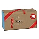 WypAll GeneralClean L10 Cloths Light Cleaning Wipes (05123), Windshield Towels, Bulk Paper Wipers, Blue (10 Packs of 224 Sheets, 2,240 Sheet Total)