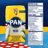 P.A.N. White Corn Meal - Pre-cooked Gluten Free and Kosher Flour for Arepas (2 lb 3.27 Oz / Pack of 1)