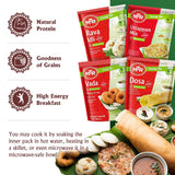 MTR Instant Authentic Indian Mixes - Ready-to-Cook Assorted Traditional Indian Flavor, Vegetarian Breakfast, Lunch, Dinner & Snack Meal, Quick