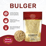 Spicy World Bulgur Coarse #3, 4 LB Bag | Excellent USA Grown Bulgur Wheat for Tabouleh | 100% Natural & Pure | Great for Vegan Recipes