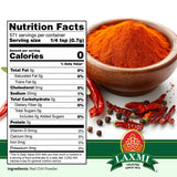 LAXMI Xtra Hot Kashmiri Chili Powder - Authentic Indian Red Chili Seasoning - NON-GMO & Natural - 14 oz Cooking Spice