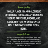 Frontier Co-op Organic Pure Vanilla Flavoring, 2 fl oz - For Baking, Homemade Coffe Syrups, and Beverages