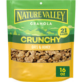 Nature Valley Oats & Honey Big & Crunchy Granola Breakfast Cereal, 16 oz