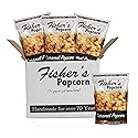 Fisher's Popcorn | Caramel Flavor | 10oz Bag | 4-Pack