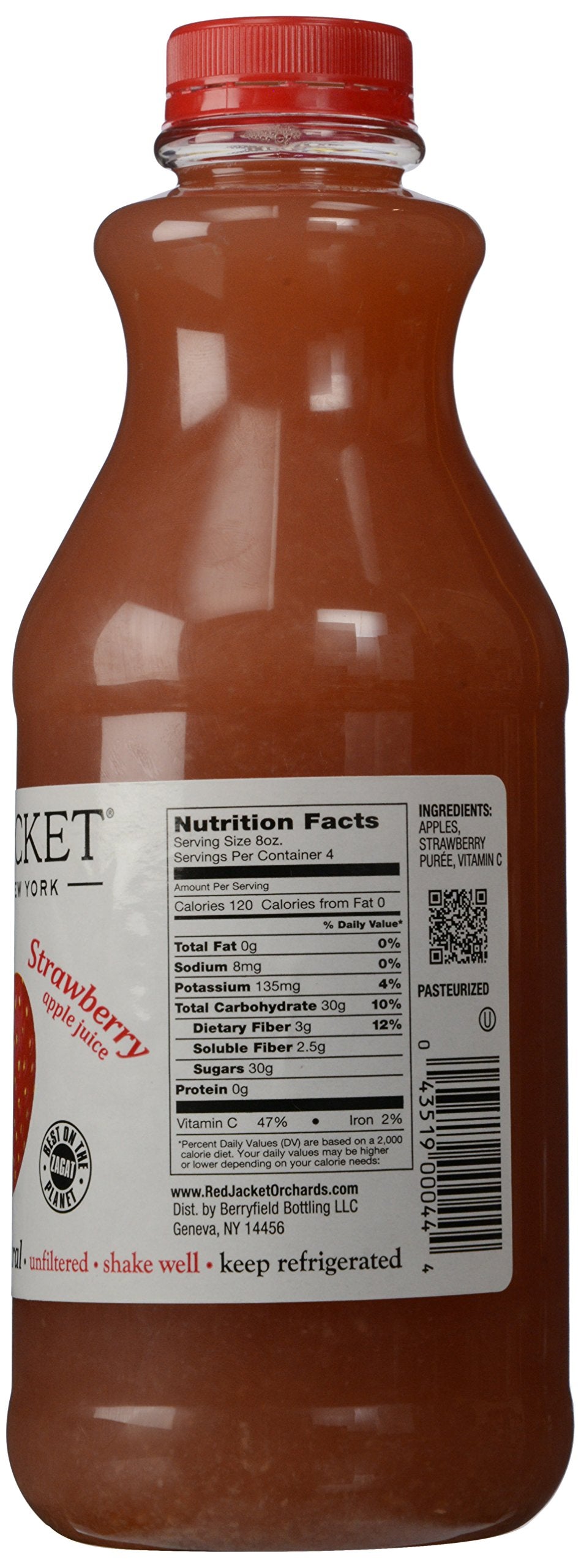 Red Jacket Orchards, Juice Strawberry, 32 Fl Oz