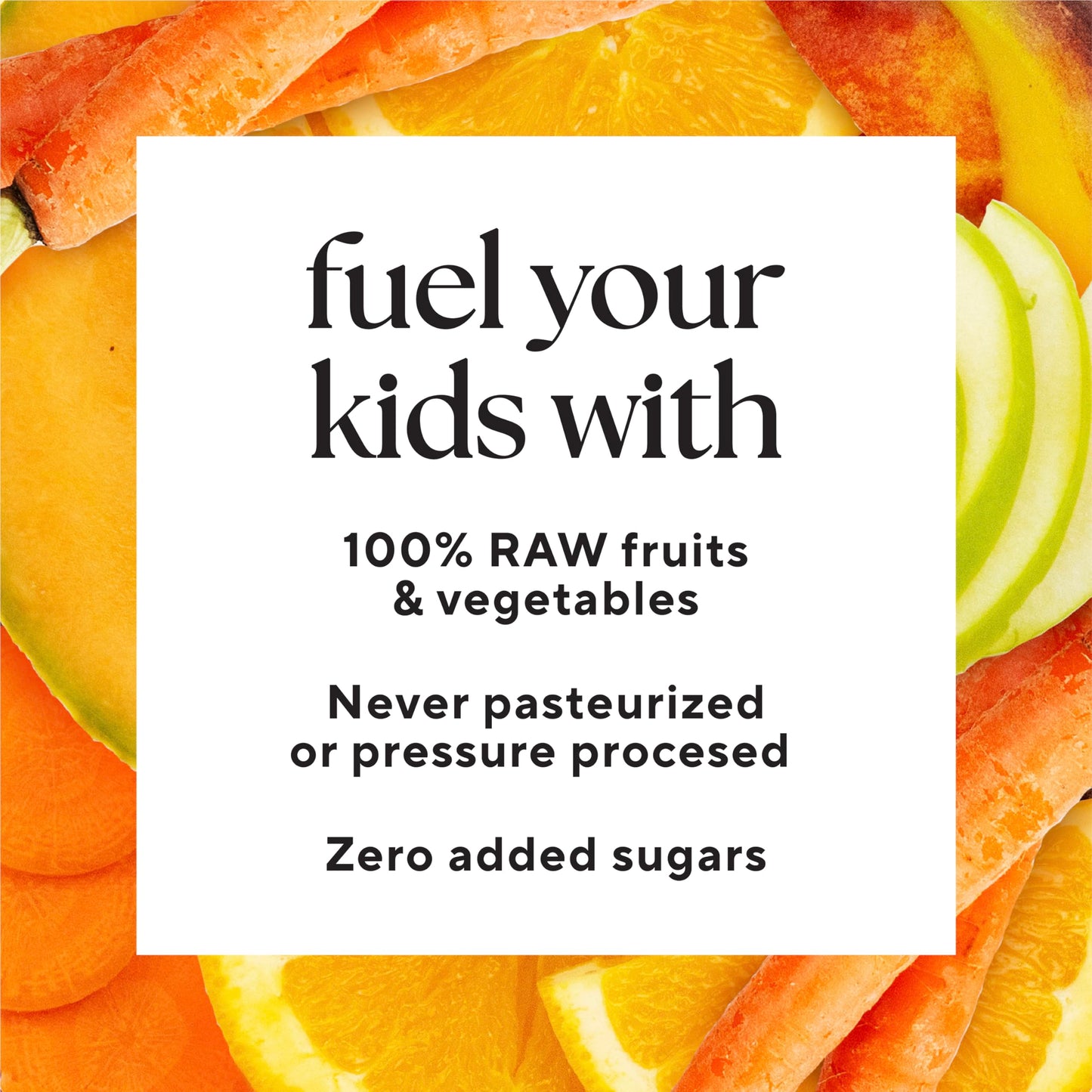Kids Fruit & Veggie Juice by Raw Generation - 40 Produce Types Weekly, Sugar-Free, Flash-Frozen, 4-Week Supply for Picky Eaters, Cold Pressed