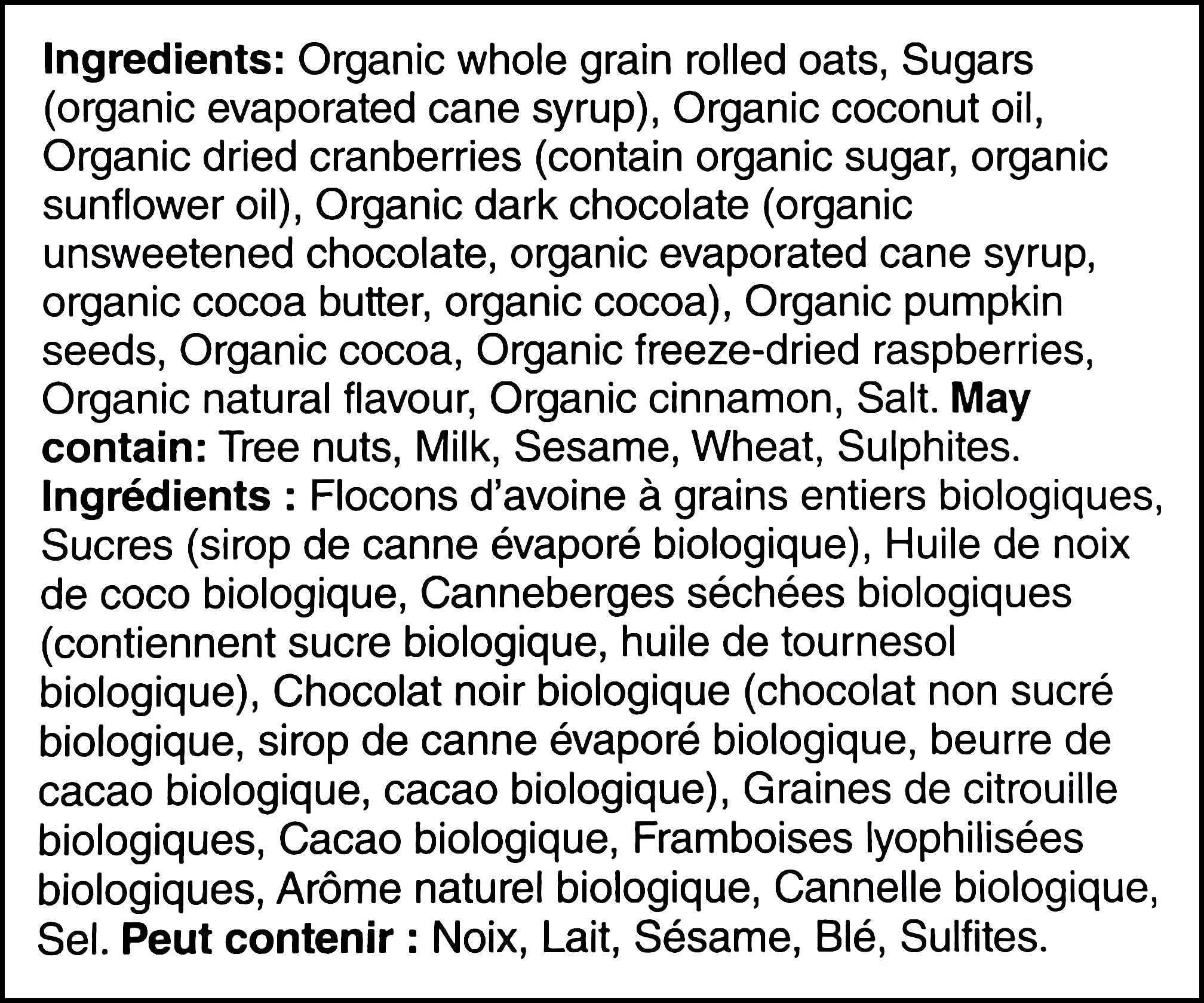 President's Choice Organics Berries & Dark Chocolate Granola, 325g/11.3 oz. Box