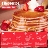 Cravings by Chrissy Teigen Gluten Free Pancake and Waffle Mix, Strawberry Mochi Pancakes & Waffles, Add Eggs, Milk, & Oil, Makes 18 Pancakes (Pack of 3)
