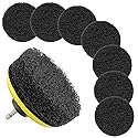 EPLZON 4 Inch Drill Brush Scrub Pads Cleaning Kit, 5X Faster Cleaning, Reusable Double Sided Scrub Pad for Bathroom Shower Tub Tile Grout Kitchen