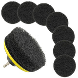 EPLZON 4 Inch Drill Brush Scrub Pads Cleaning Kit, 5X Faster Cleaning, Reusable Double Sided Scrub Pad for Bathroom Shower Tub Tile Grout Kitchen