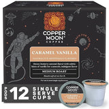 Copper Moon Single Serve Coffee Pods for Keurig K-Cup Brewers, Medium Roast, Caramel Vanilla Blend, 12 Count