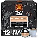 Copper Moon Single Serve Coffee Pods for Keurig K-Cup Brewers, Medium Roast, Caramel Vanilla Blend, 12 Count