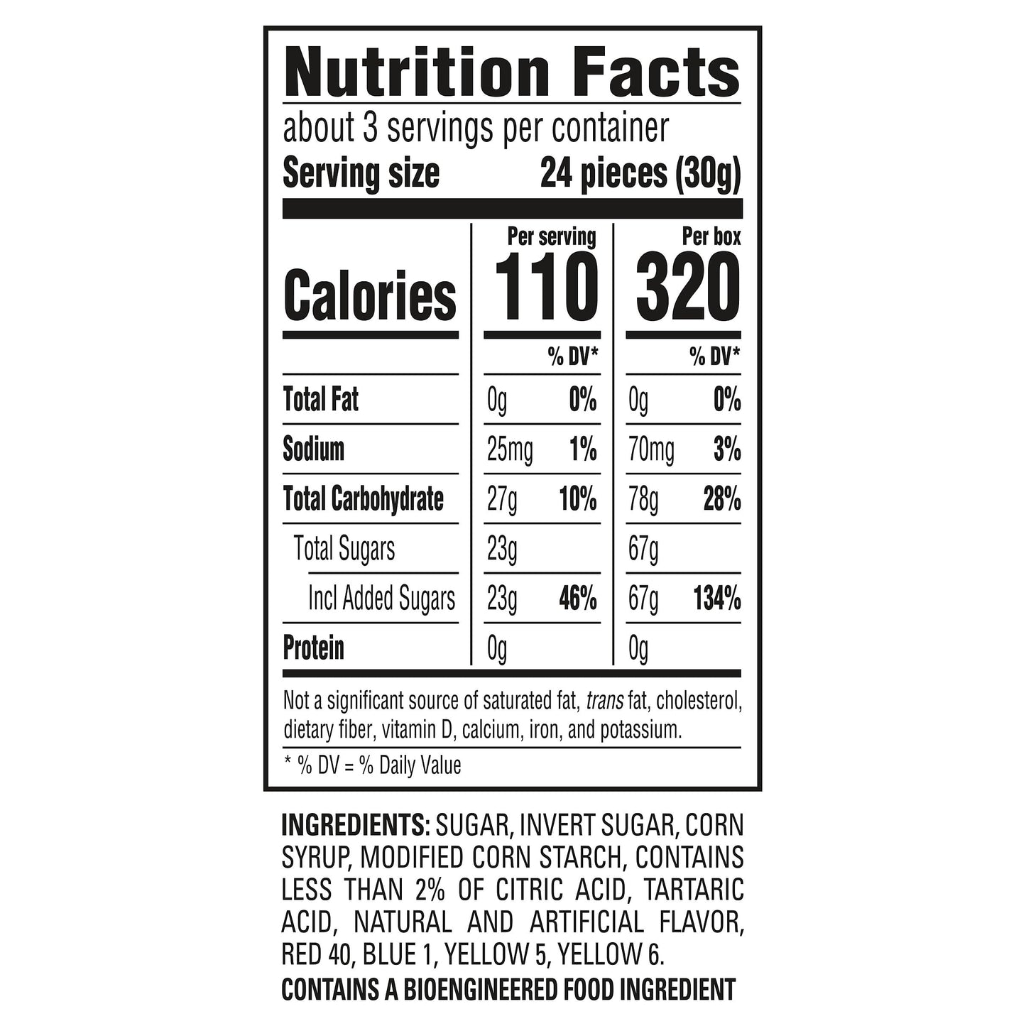 SOUR PATCH KIDS Coal Black Raspberry Soft & Chewy Gummy Holiday Candy, 3.1 oz