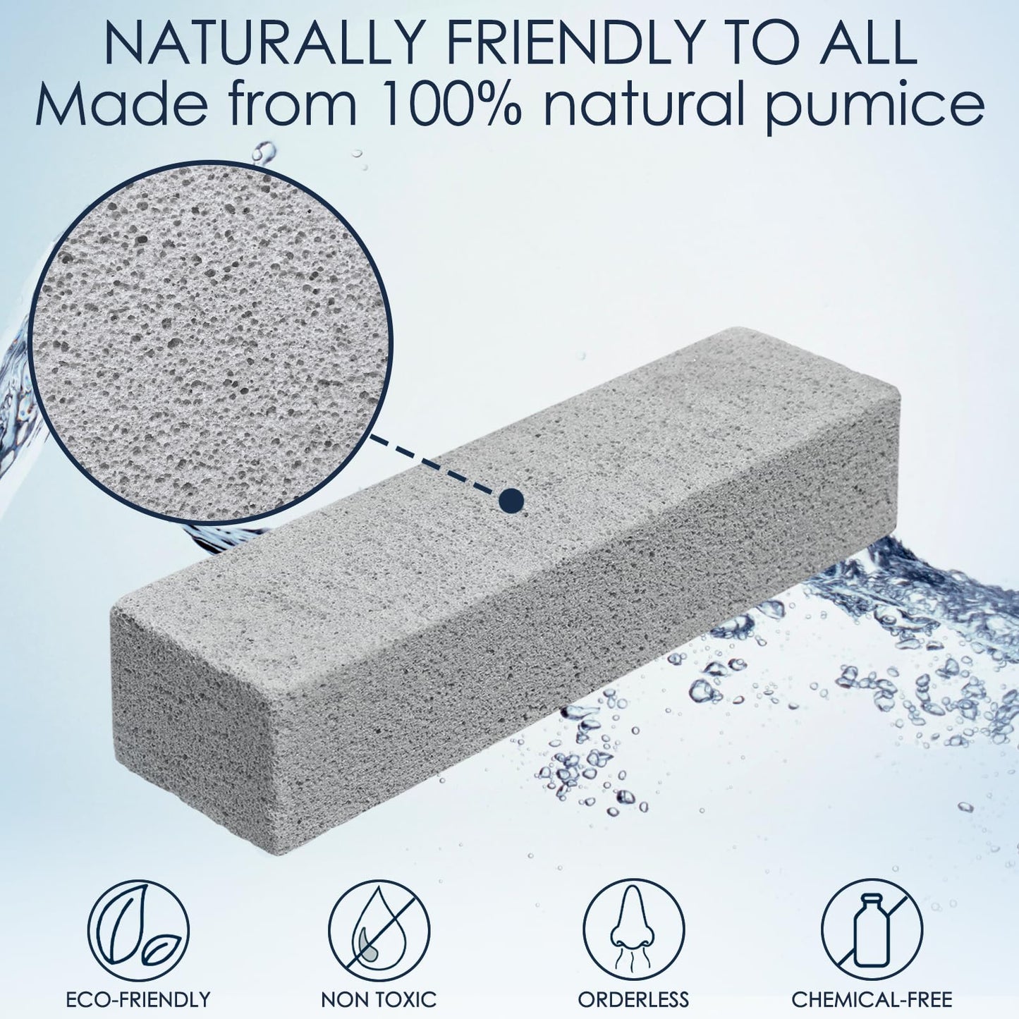 36 Pack Pumice Stone Toilet Bowl Cleaner with Handle Pumice Stone for Cleaning Toilets, Stove, Bathtubs, Grills, Swimming Pools, Sinks Pumice Stone