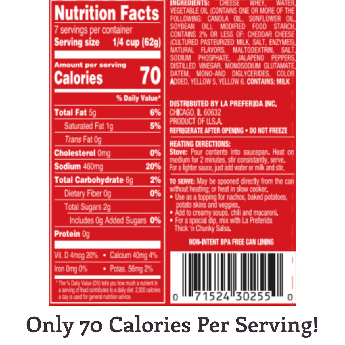 La Preferida Nacho Cheese Sauce, 15 Ounce (Pack of 6)