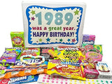 RETRO CANDY YUM ~ 1989 37th Birthday Gift Ideas Nostalgic Candy Assortment from Childhood 37th Birthday Gifts for Men and Women 1989 Candy Box