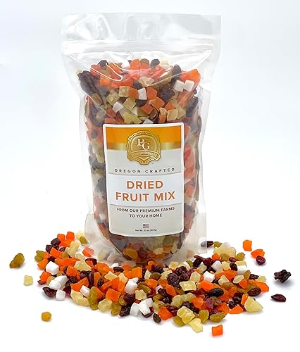 Oregon Premium Growers Healthy Choice Dried Fruit Snacks, 32oz - Natural Trail Mix with Cranberries, Mango, Coconut, Raisins, Oregon Crafted