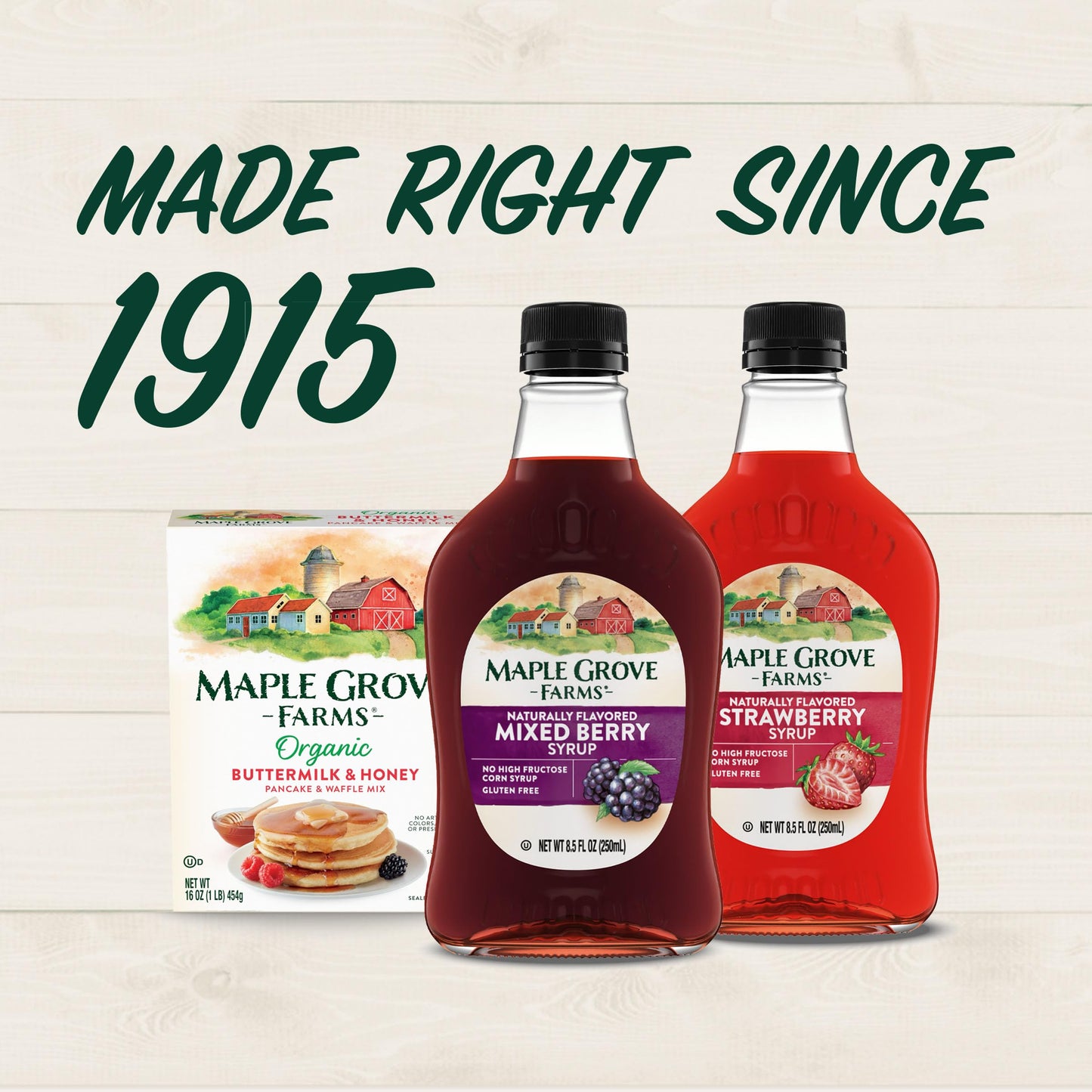 Maple Grove Farms Mixed Berry Syrup, 8.5 Fluid Ounces
