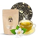 Jasmine with Flowers Green Tea | Loose Leaf Tea Pouch - 16oz Bulk Bag | Premium Floral Blend from Fujian China | Soothing Aroma | Steamed Green Tea |