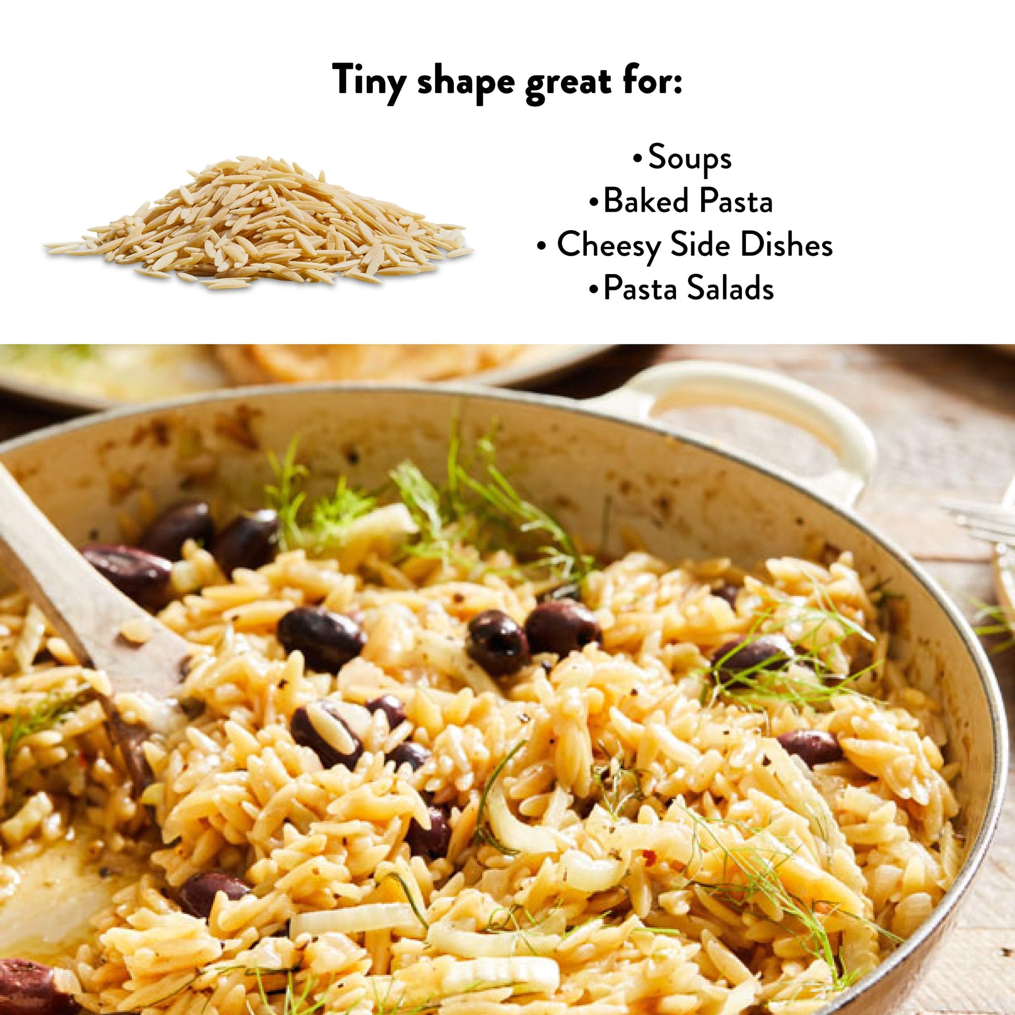 DeLallo Orzo Pasta, 1 Pound Bag, (7 Pack), Pastina Made in Italy, Rice-Shaped Pasta, Bronze Cut, Made with Only 100% Durum Wheat Semolina Flour