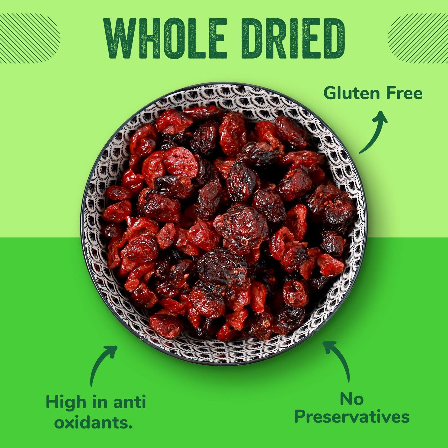 Dried Cranberries Original 4 lbs,(64oz) Batch Tested Gluten & Peanut Free | Resealable Bag | High in Antioxidant | Great for Salads Cooking