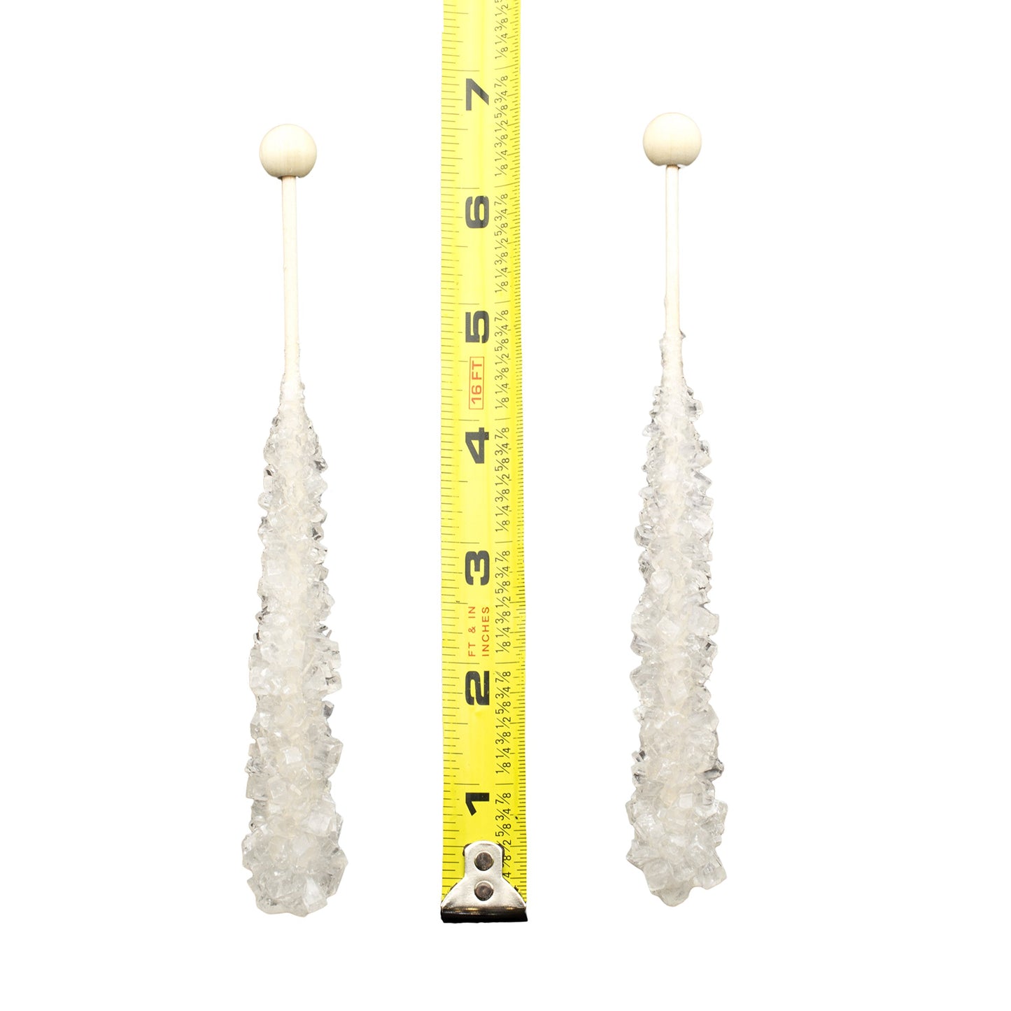 Boone's Mill | Rock Crystal Candy Sticks | Clear/White Original | 36 Sticks