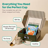 Masala Chai Latte Gift Box - 15 Servings - Spiced Ceylon Black Tea Blend with Whole Milk - Scoopable Chai Latte Mix - No Refined Sugar - Cozy Tea