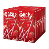 GLICO Pocky Crunchy Strawberry Covered Chocolate Biscuit Sticks 1.79 oz
