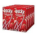 GLICO Pocky Crunchy Strawberry Covered Chocolate Biscuit Sticks 1.79 oz