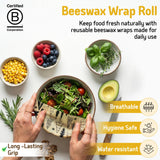 SUPERBEE Reusable Beeswax Wraps for Food - XL Beeswax Wrap Roll (35x13"), Bees Wrap Paper for Wrapping Cheese, Veggies, Sandwiches & Bowl Covers