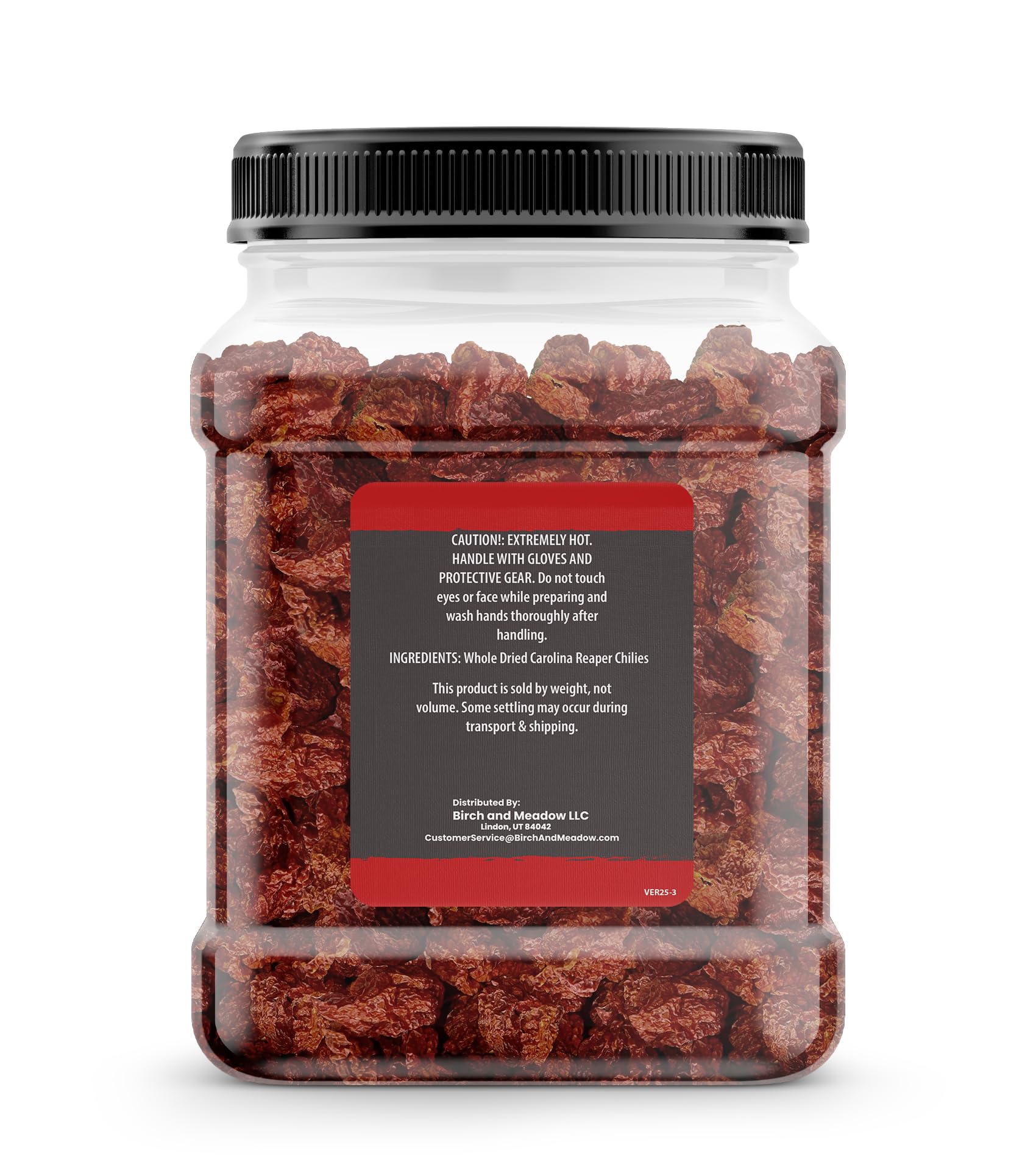 Birch & Meadow Carolina Reaper Peppers, 3.2 oz, Whole & Dried, Extremely Hot, Over 1 Million SHU
