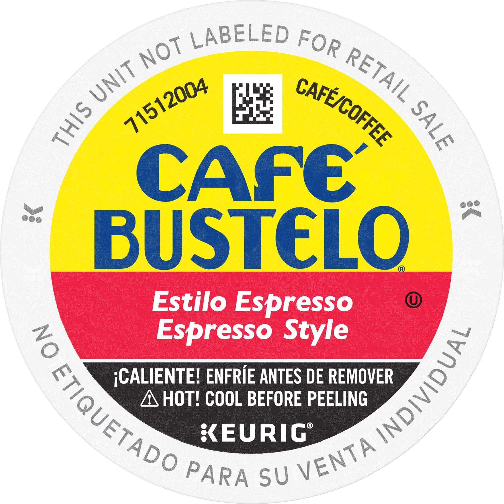 Café Bustelo Coffee Espresso Style Dark Roast Coffee 36 K Cups for Keurig Coffee Makers