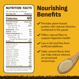 Coolinario Large Non Fortified Nutritional Yeast Flakes - 1 Gal (1.5 lbs) Vegan Seasoning with Cheese Flavor | Rich in Protein, Fiber & Minerals |