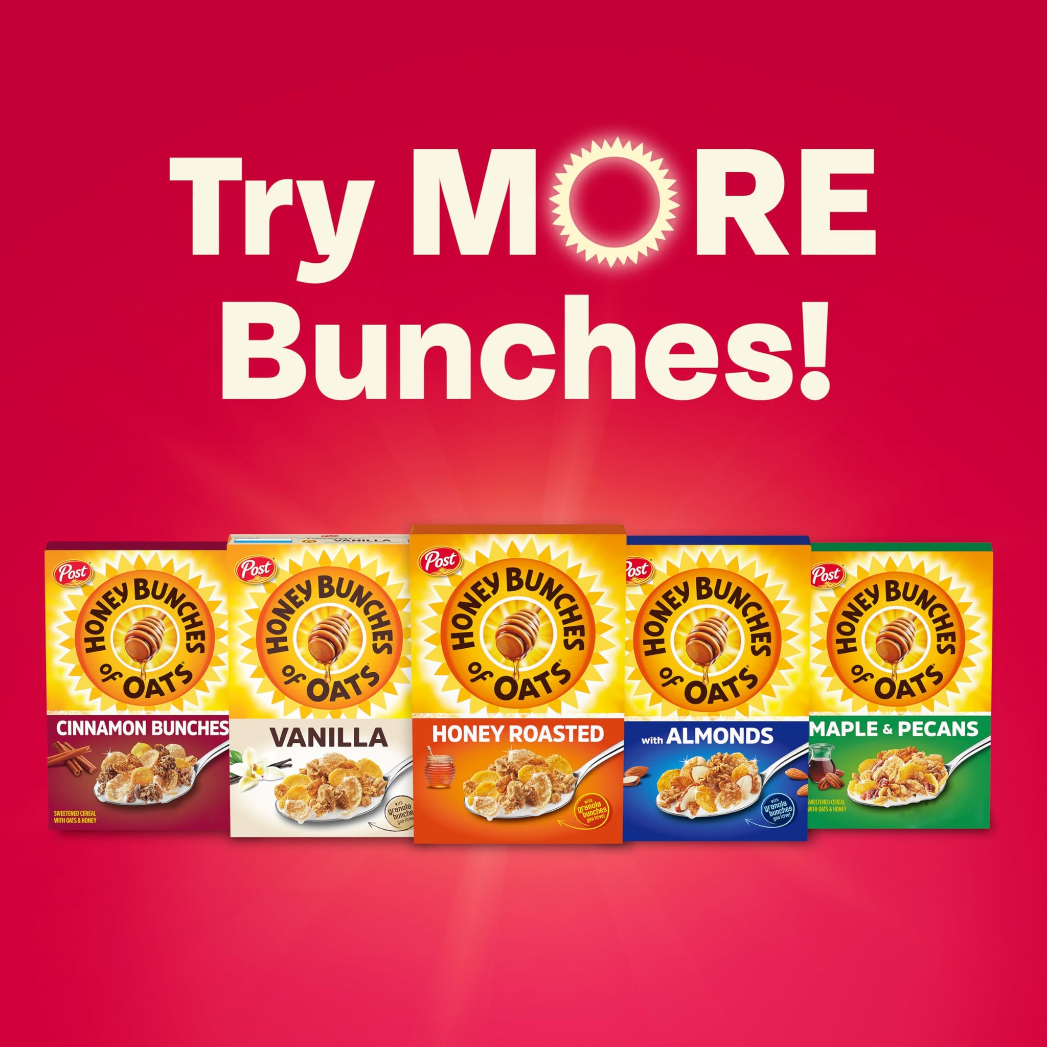 Honey Bunches of Oats Strawberry, Heart Healthy, Low Fat, made with Whole Grain Cereal, 11 Ounce