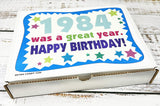 RETRO CANDY YUM ~ 1984 42nd Birthday Gift Box of Nostalgic Candy from Childhood for 42 Year Old Man or Woman Born 1984
