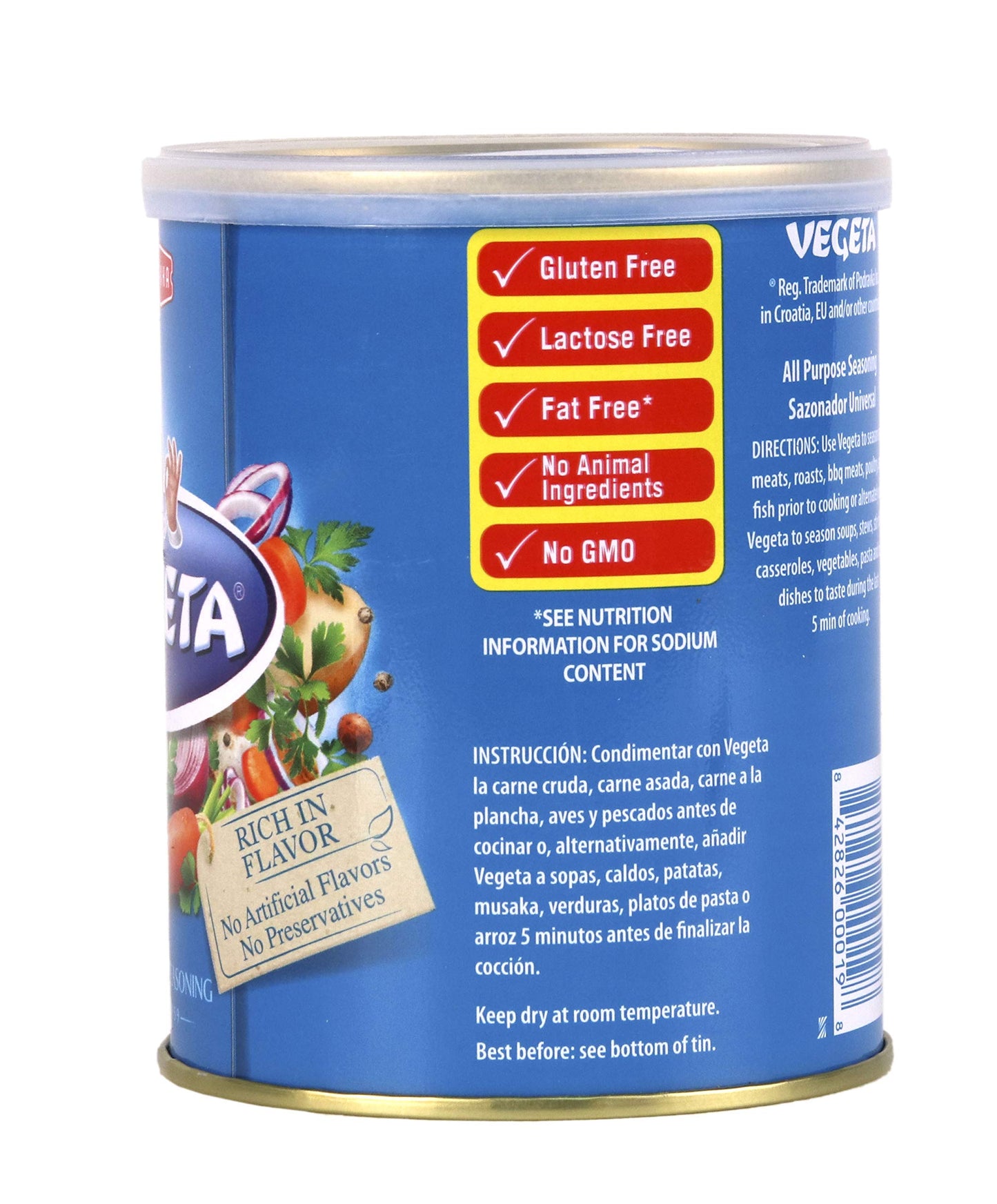 Vegeta Gourmet Seasoning Tin, 17.5 oz.