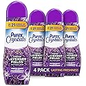 Purex Crystals In-Wash Scent Booster, Fresh Lavender Fields, 21 oz (Pack of 4), Long-Lasting Freshness & Odor Elimination Technology