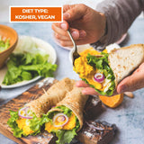 Armbread Low Carb Lavash Bread - Traditional 33 x 16 inch Fresh Baked Lavash Flatbread - GMO Free, Vegan & Kosher Certified - Authentic Flat Bread