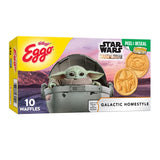 Eggo Star Wars Frozen Waffles, Frozen Breakfast, Resealable, Kids Snacks, Galactic Homestyle, 12.3oz Box (10 Waffles)
