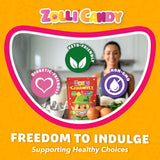 Zolli Caramelz Sugar-Free Candy - Creamy, Chewy, Dye-Free, Keto & Diabetic-Friendly Healthy Candy, Dentist-Approved Treats for Kids (Caramel Green