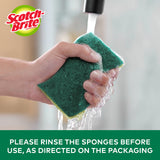 Scotch-Brite MMMHD3 Heavy Duty Scrub Sponge, Yellow & Green, 3 Per Pack