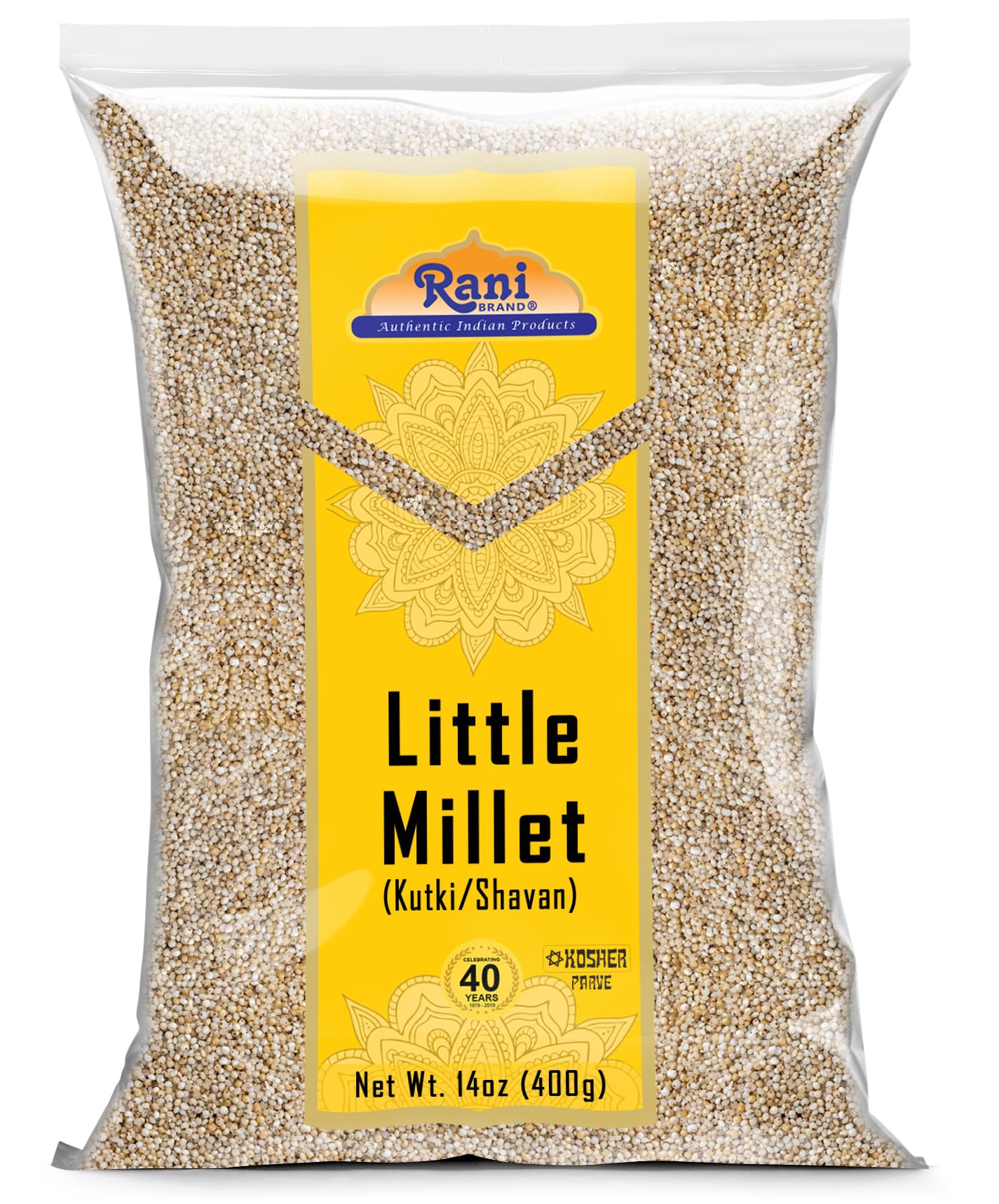 Rani Little Millet (Panicum Sumatrense) Whole Ancient Grain Seeds 14oz (400g) ~ All Natural | Gluten Friendly | NON-GMO | Kosher | Vegan | Indian Origin | Kutki/Shavan/Saamai/Sama Kannada