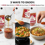 Sichuan Chili Flakes, 8 oz - Traditional Red Pepper Spices and Szechuan Seasoning for Thai, Korean, Mexican, and Asian Dishes, Authentic Medium Hot