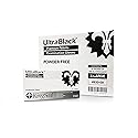 KingSeal UltraBlack X-LARGE Textured Medical Grade Nitrile Gloves, Black, Powder Free, 4 Mils - 4 Boxes of 100 Gloves by Weight (400 Count)