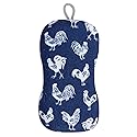 MÜkitchen Premuim Sponge for Dishes and Household Cleaning | Microfiber Print and Non-Scratch Scrub Pad (Blue Rooster)