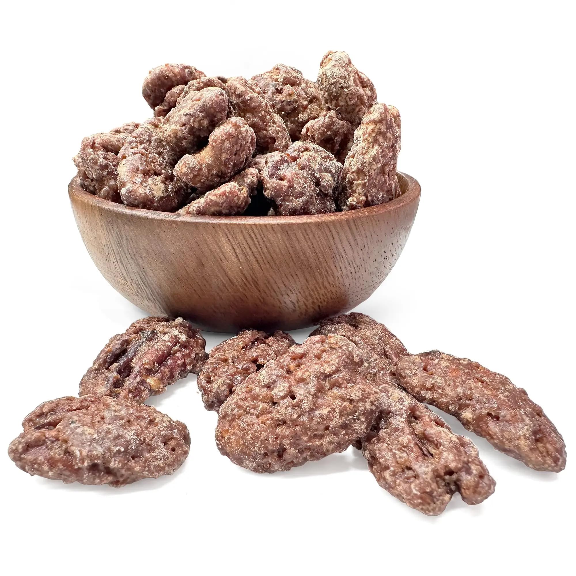 NY Spice Shop Apple Pie Pecans - 1 Pound Candied Whole Pecans Bulk - Healthy Snacks Mix Proteins - Crunchy Delicious Treat
