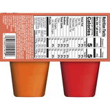 Snack Pack Zero Sugar Strawberry and Orange Flavored Low Calorie Juicy Gels Cups, 3.25 oz., 4-Count