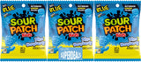 Sour Patch Kids (Pack of 3) Soft and Chewy Candy bundled by SUPERDEALS with Mystery Gift (8 oz, Blue Raspberry)