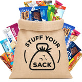 Snack Bar Variety Box - 50 Count Protein and Energy Bars Assortment - Individually Wrapped Breakfast, Meal Replacement & Snack Bars by Stuff Your Sack